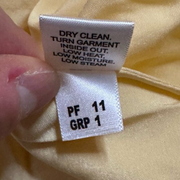 St. John 16 Sheer Sand Silk Crepe Bow Blouse Flutter Sleeves Matching Silk Cami - Picture 8 of 11